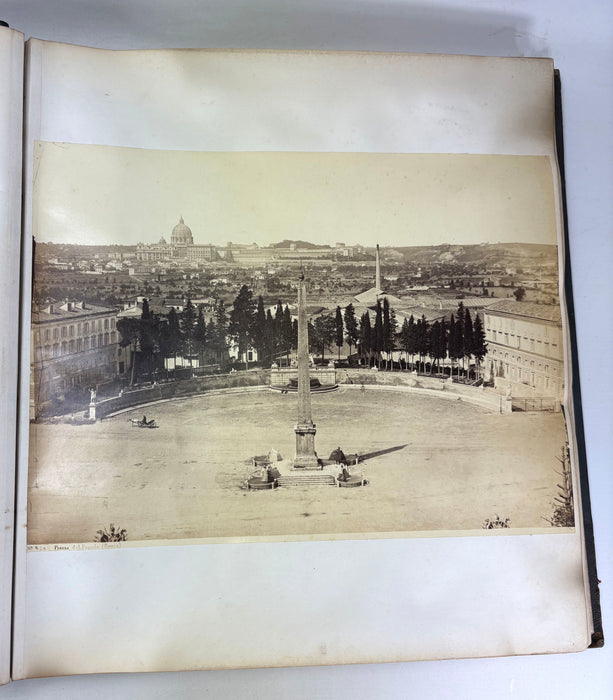 Grand Tour Photo Album c. 1880-1890, Italy, Large folio size with over 160 albumen prints