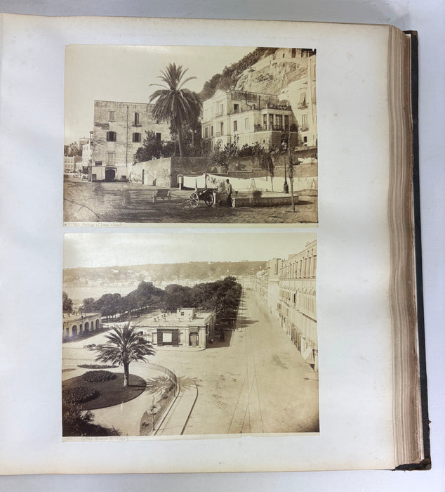 Grand Tour Photo Album c. 1880-1890, Italy, Large folio size with over 160 albumen prints