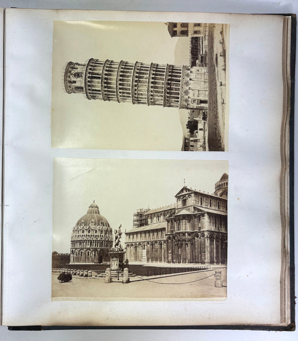Grand Tour Photo Album c. 1880-1890, Italy, Large folio size with over 160 albumen prints