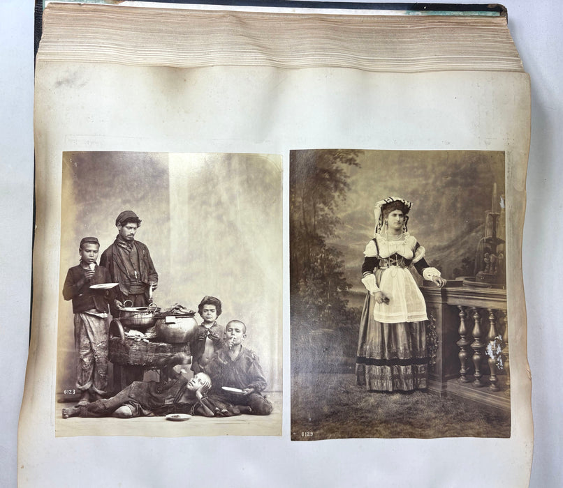 Grand Tour Photo Album c. 1880-1890, Italy, Large folio size with over 160 albumen prints