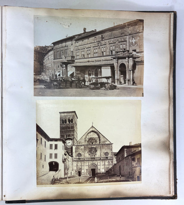 Grand Tour Photo Album c. 1880-1890, Italy, Large folio size with over 160 albumen prints