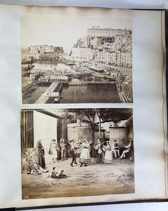 Grand Tour Photo Album c. 1880-1890, Italy, Large folio size with over 160 albumen prints