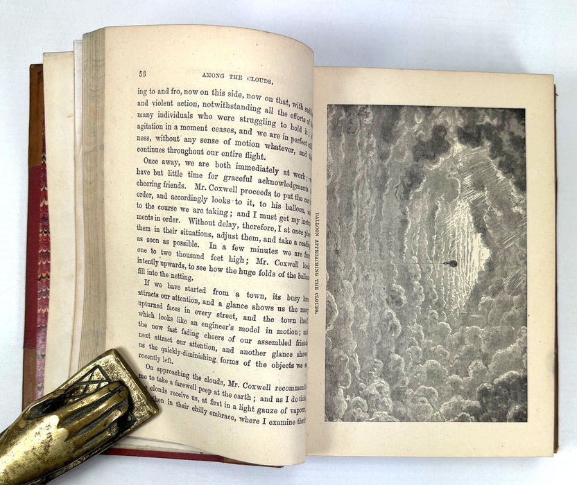 Half Hours in Air and Sky; Marvels of the Universe, Wm. Isbister, London 1886. Prize binding.