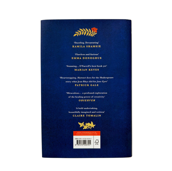 Hamnet, by Maggie O'Farrell, Tinder Press, 2020, Signed first edition