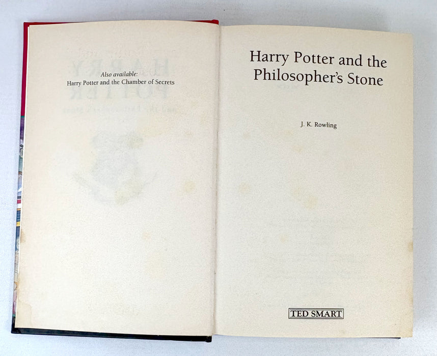 Harry Potter; 3 early Ted Smart editions. By J.K. Rowling 1998-99
