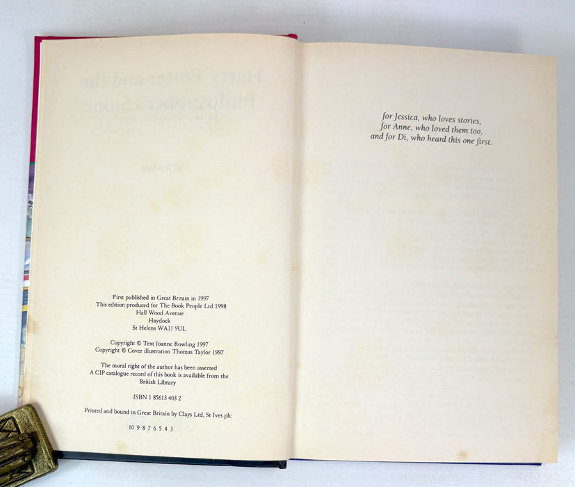 Harry Potter; 3 early Ted Smart editions. By J.K. Rowling 1998-99
