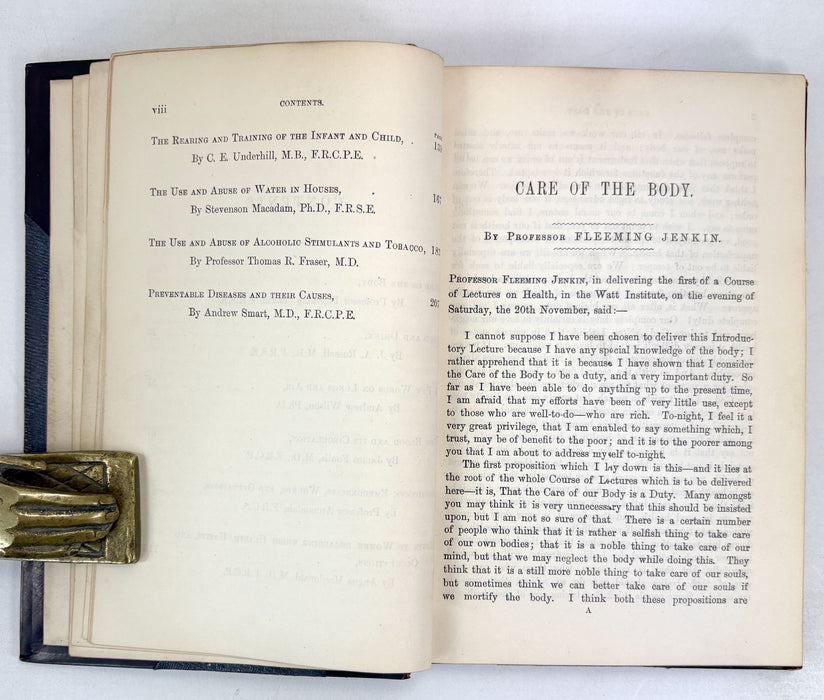 Health Lectures for the People; Delivered in Edinburgh During the Winter of 1880-81, MacNiven and Wallace, 1881