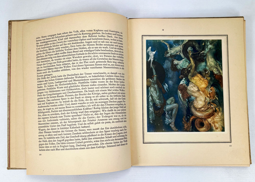 Helden Von Hellas den Griechischenn Sagen Nacherzahlt von Ernst Roenau, Mit 12 Faksimilebildern von W. Russel Flint, Vienna, 1925 numbered limited edition