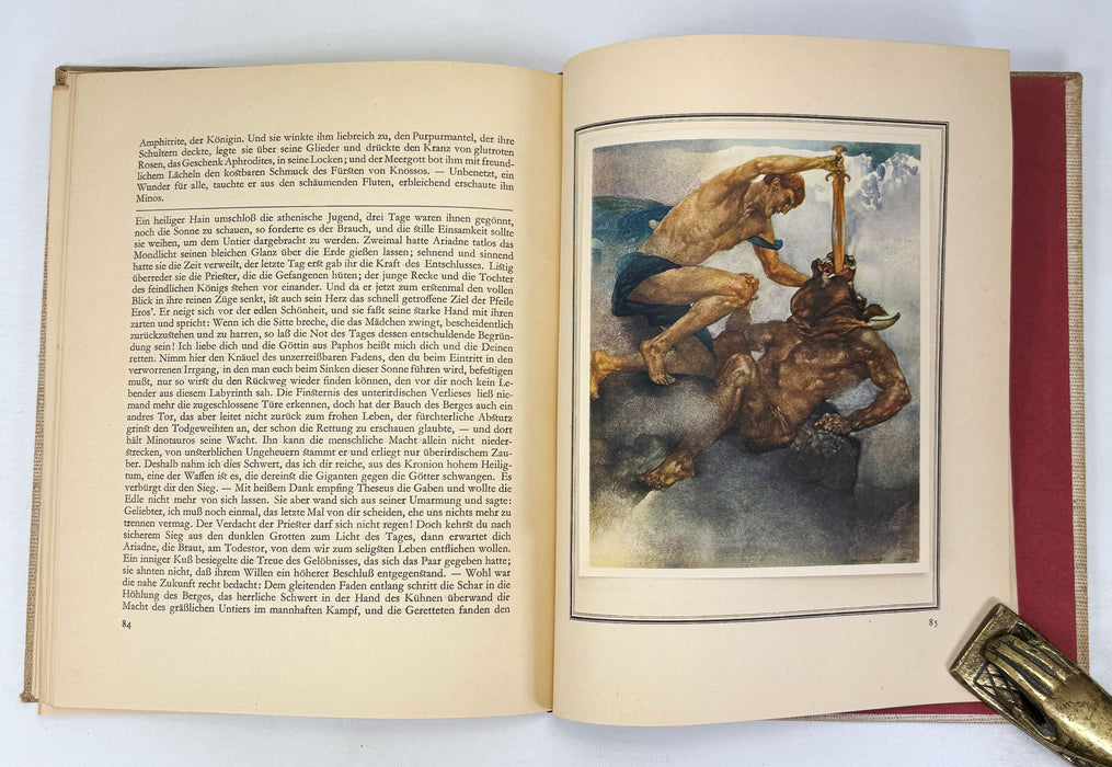 Helden Von Hellas den Griechischenn Sagen Nacherzahlt von Ernst Roenau, Mit 12 Faksimilebildern von W. Russel Flint, Vienna, 1925 numbered limited edition