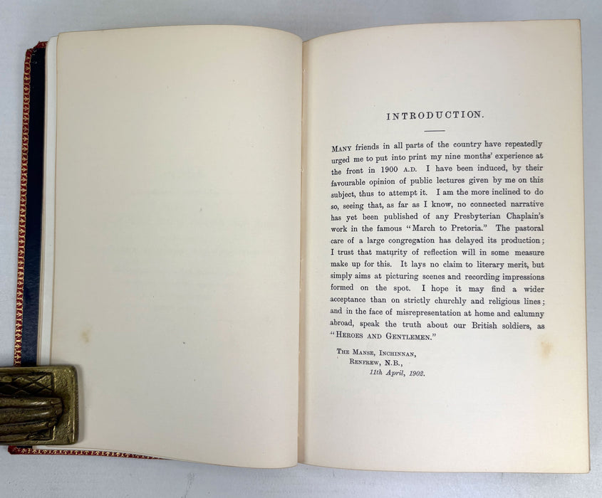 Heroes and Gentlemen; An Army Chaplain's Experiences in South Africa, Rev. Robert M'Clelland, 1902