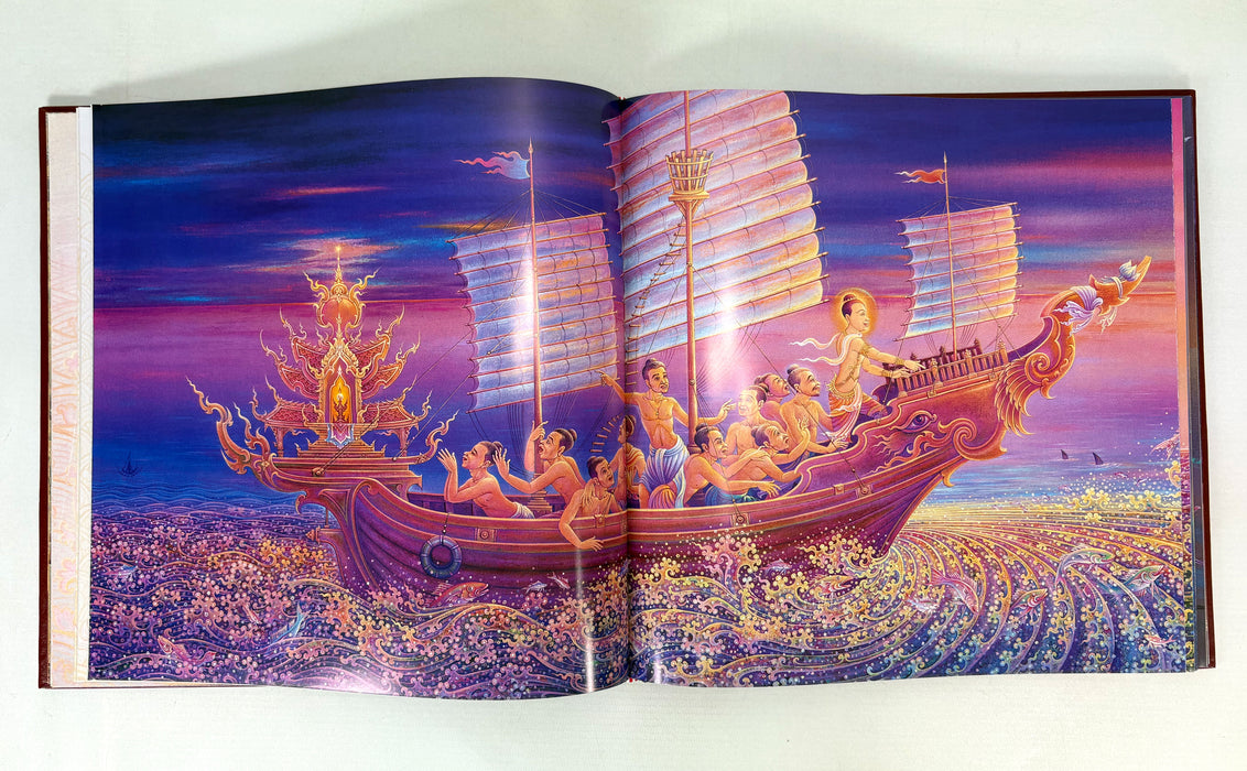 His Majesty King Bhumibol Adulyadej; The Story of Mahajanaka. Deluxe edition box set with silver medallion (รัชกาลที่ 9).