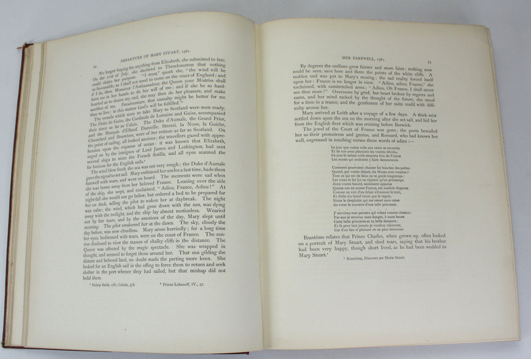 History of Mary Stuart, Queen of Scots, Professor Petit, Charles de Flandre, 2 Volume Set, 1874