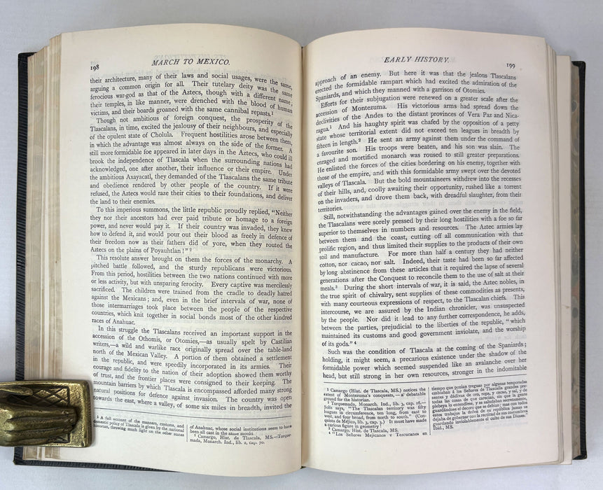 History of the Conquest of Mexico by William H. Prescott, Swan Sonnenschein & Co., c.1890, Magdalen College, Oxford prize binding