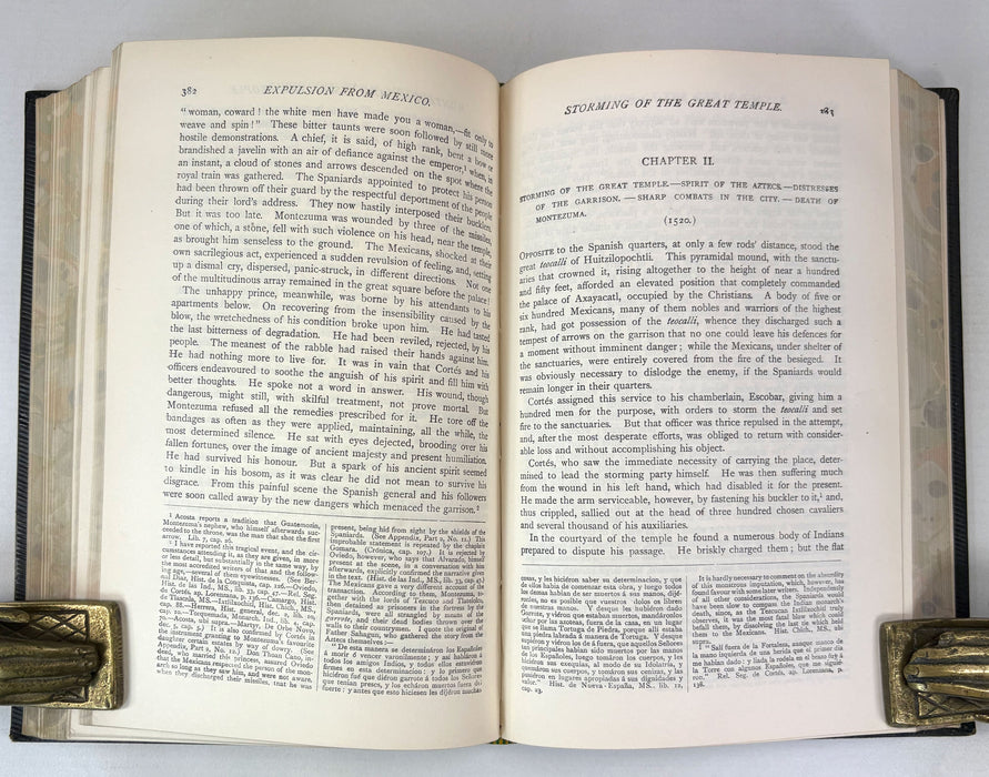 History of the Conquest of Mexico by William H. Prescott, Swan Sonnenschein & Co., c.1890, Magdalen College, Oxford prize binding