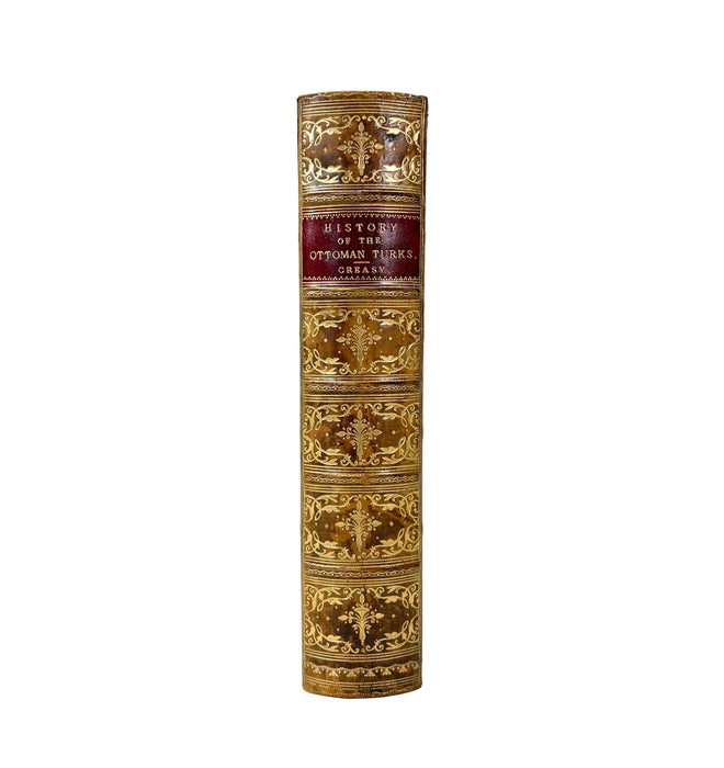 History of the Ottoman Turks, by Sir Edward S. Creasy, Richard Bentley and Son, 1878, Magdalen College, Oxford prize binding