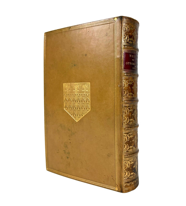 History of the Ottoman Turks, by Sir Edward S. Creasy, Richard Bentley and Son, 1878, Magdalen College, Oxford prize binding