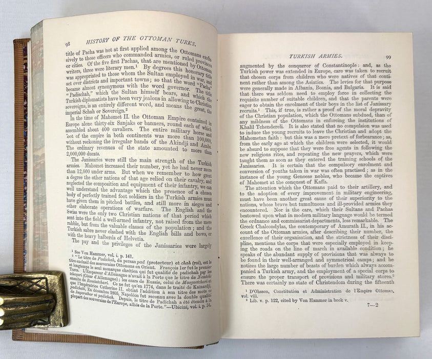 History of the Ottoman Turks, by Sir Edward S. Creasy, Richard Bentley and Son, 1878, Magdalen College, Oxford prize binding