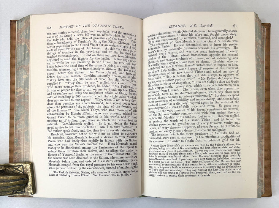 History of the Ottoman Turks, by Sir Edward S. Creasy, Richard Bentley and Son, 1878, Magdalen College, Oxford prize binding