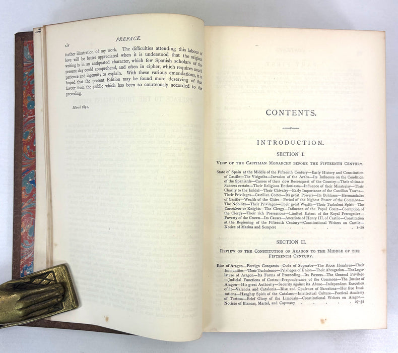 History of the Reign of Ferdinand and Isabella The Catholic, by William H. Prescott, 1885. Bickers binding.