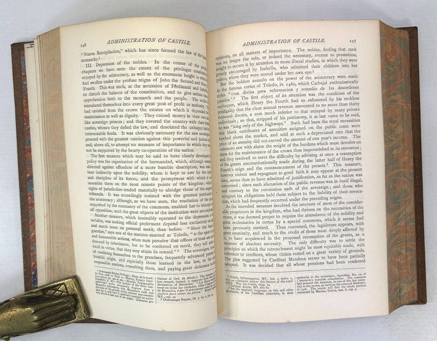 History of the Reign of Ferdinand and Isabella The Catholic, by William H. Prescott, 1885. Bickers binding.