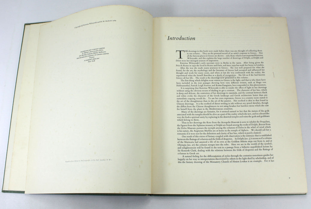Homage to Greece, Katerina Wilczynski, H.M. Andrews, 1964