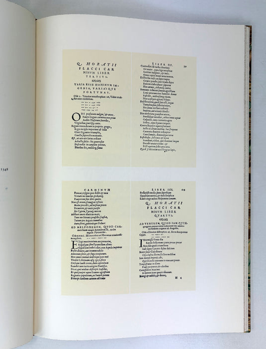 Horace. Odes and Epodes; in the Original Latin and in English Translations Selected and Edited with an Introduction by Louis Untermeyer. Accompanied by Reproductions of Pages from Earlier Editions. The Limited Editions Club.