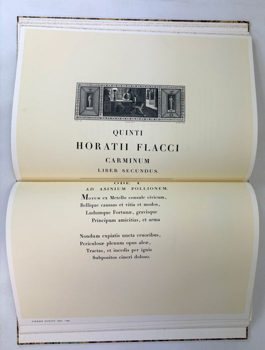 Horace. Odes and Epodes; in the Original Latin and in English Translations Selected and Edited with an Introduction by Louis Untermeyer. Accompanied by Reproductions of Pages from Earlier Editions. The Limited Editions Club.
