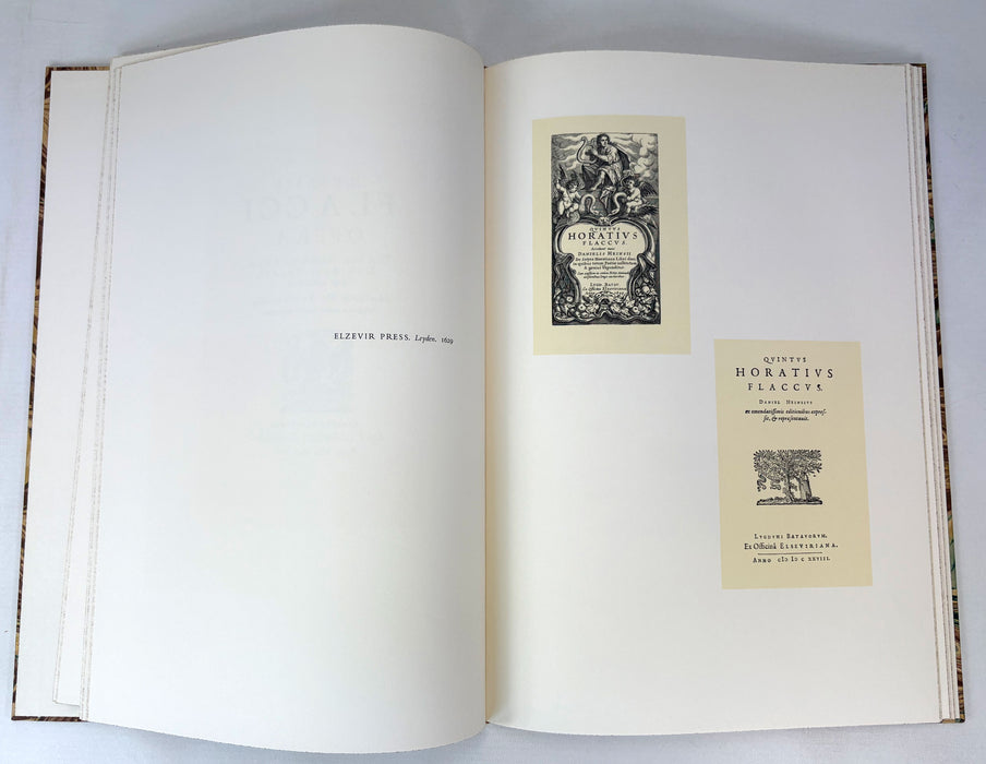 Horace. Odes and Epodes; in the Original Latin and in English Translations Selected and Edited with an Introduction by Louis Untermeyer. Accompanied by Reproductions of Pages from Earlier Editions. The Limited Editions Club.