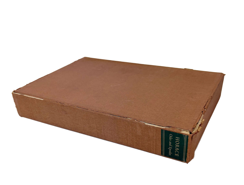 Horace. Odes and Epodes; in the Original Latin and in English Translations Selected and Edited with an Introduction by Louis Untermeyer. Accompanied by Reproductions of Pages from Earlier Editions. The Limited Editions Club.