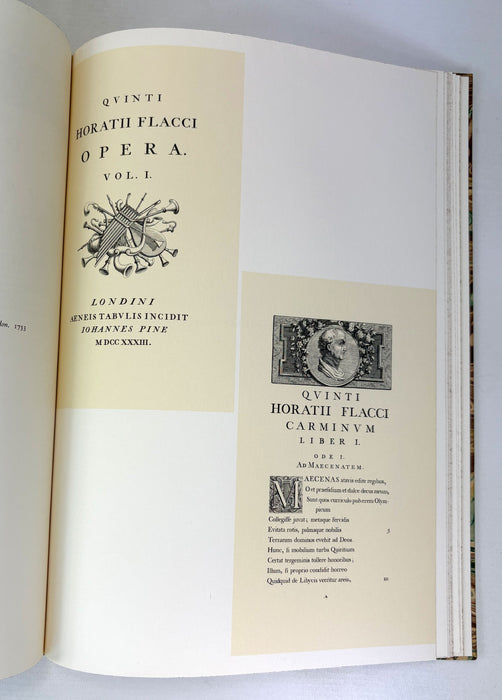 Horace. Odes and Epodes; in the Original Latin and in English Translations Selected and Edited with an Introduction by Louis Untermeyer. Accompanied by Reproductions of Pages from Earlier Editions. The Limited Editions Club.