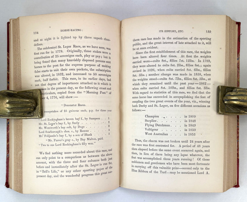 Horse-Racing; Its History and Early Records of the Principal and other Race Meetings, Saunders, Otley, and Co., 1863