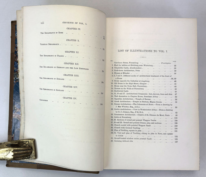 House Architecture, by J.J. Stevenson, In Two Volumes, Macmillan and Co., London, 1880. Presentation copy signed by William Jack