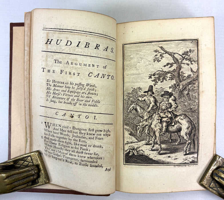 Hudibras in Three Parts, Samuel Butler, with illustrations by Hogarth, 1775