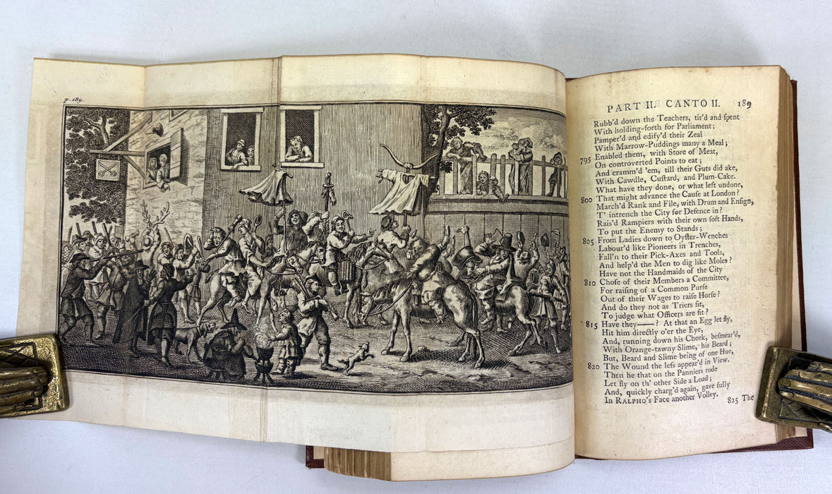 Hudibras in Three Parts, Samuel Butler, with illustrations by Hogarth, 1775