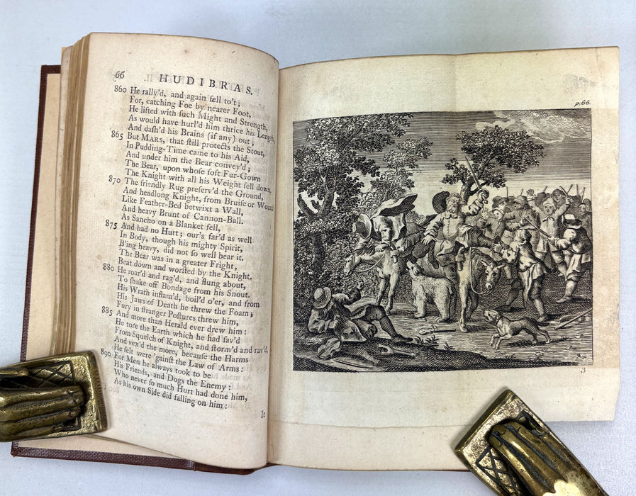 Hudibras in Three Parts, Samuel Butler, with illustrations by Hogarth, 1775