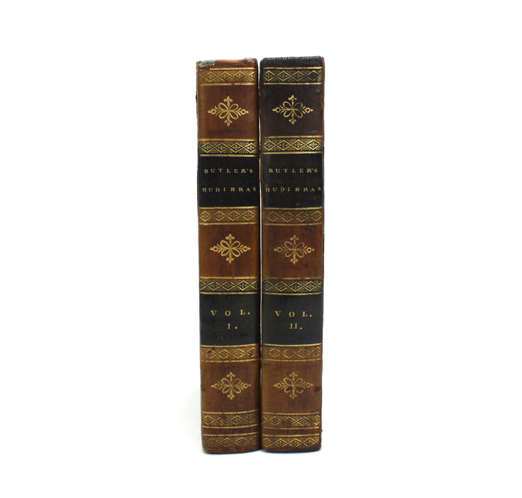 Hudibras in Three Parts, Samuel Butler, with notes by Zachary Grey. In 2 Volumes complete, 1810.