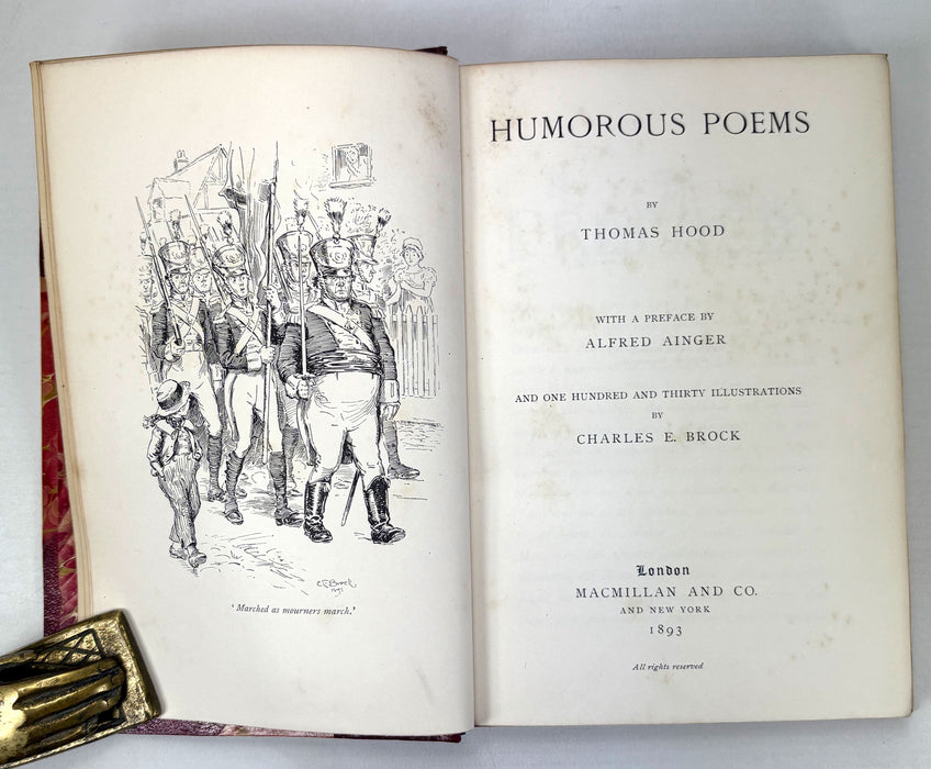 Humorous Poems by Thomas Hood. With a Preface by Alfred Ainger and One Hundred and Thirty Illustrations by Charles E. Brock, 1893