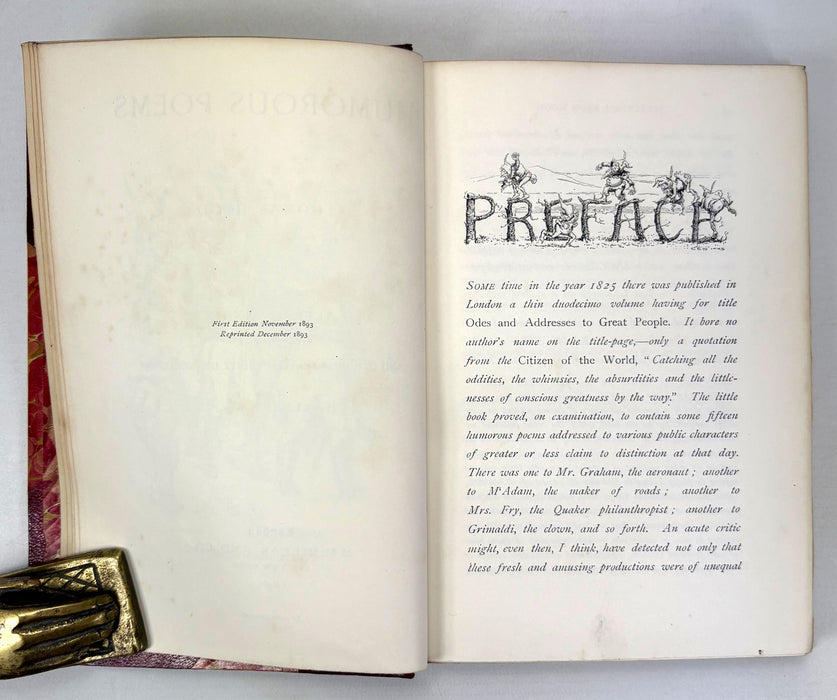 Humorous Poems by Thomas Hood. With a Preface by Alfred Ainger and One Hundred and Thirty Illustrations by Charles E. Brock, 1893