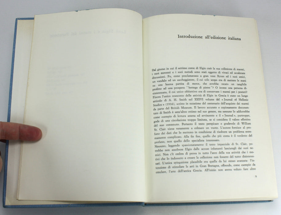 Lord Elgin e i marmi del Partenone, William St Clair, 1st Italian edition, 1968