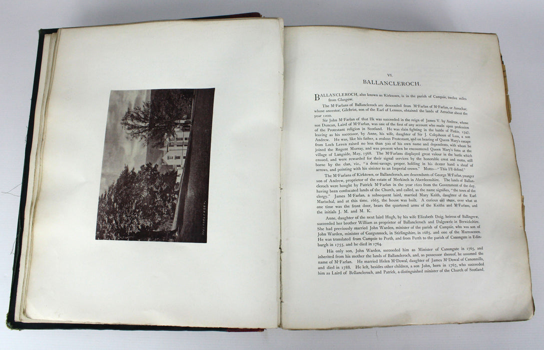 The Old Country Houses of the Old Glasgow Gentry, Illustrated by Permanent Photographs by Annan, Limited edition 1878.