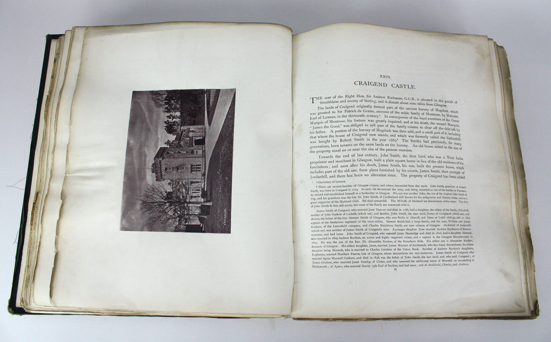 The Old Country Houses of the Old Glasgow Gentry, Illustrated by Permanent Photographs by Annan, Limited edition 1878.
