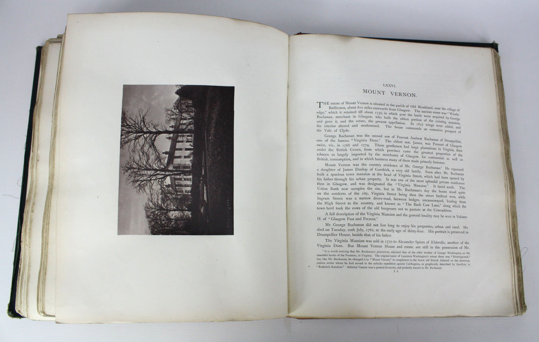 The Old Country Houses of the Old Glasgow Gentry, Illustrated by Permanent Photographs by Annan, Limited edition 1878.