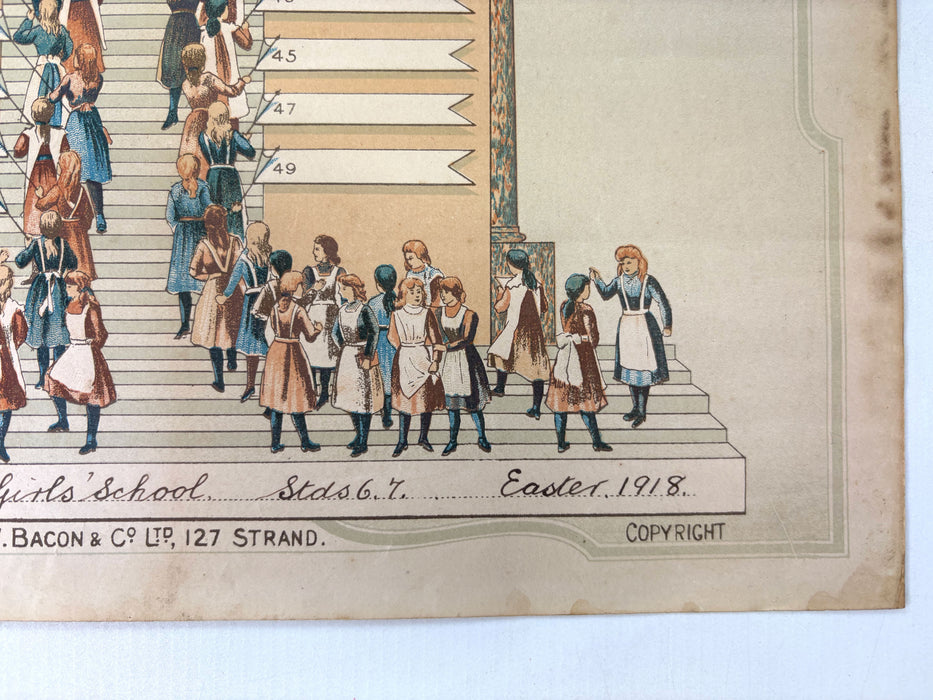 Bacon's Excelsior Emulation Ladder, St. Boniface's Girls' School, 1918, G.W. Bacon & Co,