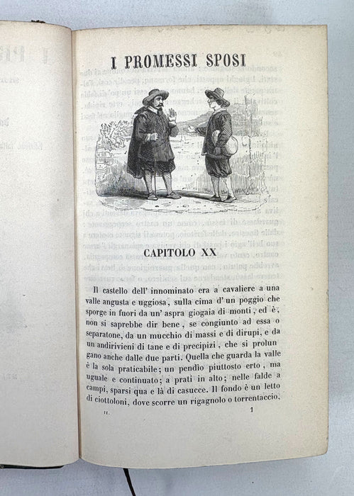 I Promesi Sposi; Storia Milanese del Secolo XVII, Scoperta e Rifatta da Alessandro Manzoni, in 2 Vols complete, 1843