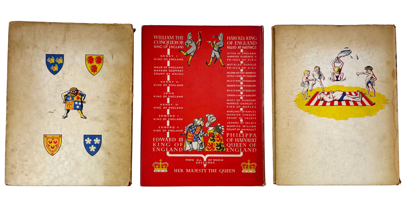 Iain Moncreiffe and Don Pottinger; Set of 3 of their 'Cheerfully Illustrated' series; Simple Heraldry, Simple Custom, and Blood Royal, 1953-1956