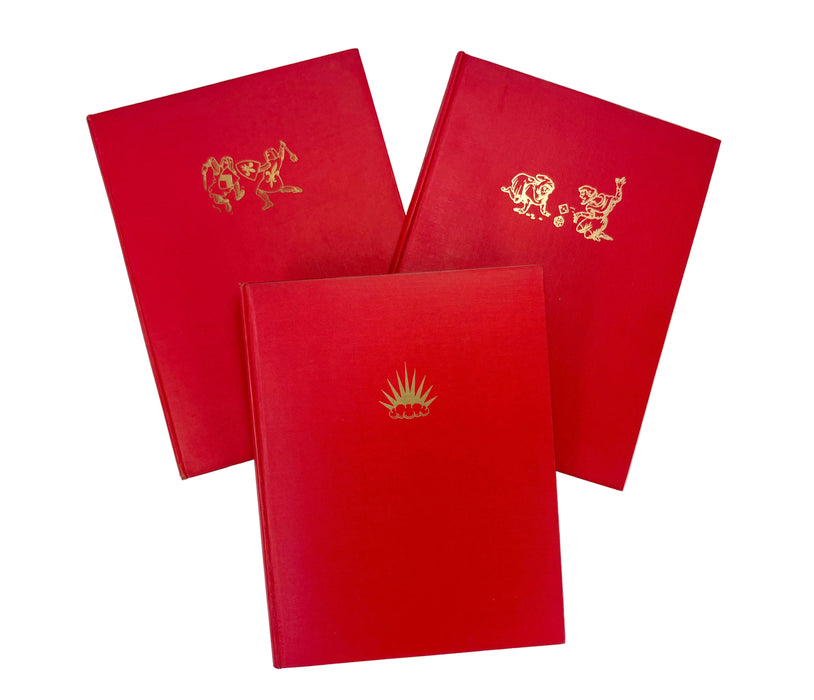 Iain Moncreiffe and Don Pottinger; Set of 3 of their 'Cheerfully Illustrated' series; Simple Heraldry, Simple Custom, and Blood Royal, 1953-1956