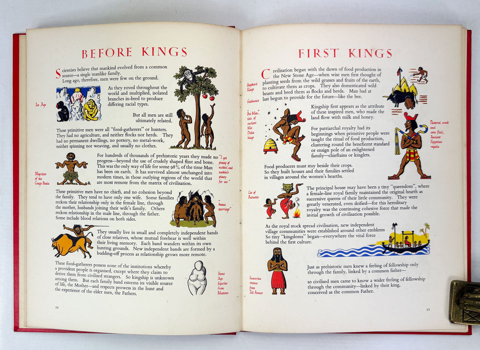 Iain Moncreiffe and Don Pottinger; Set of 3 of their 'Cheerfully Illustrated' series; Simple Heraldry, Simple Custom, and Blood Royal, 1953-1956