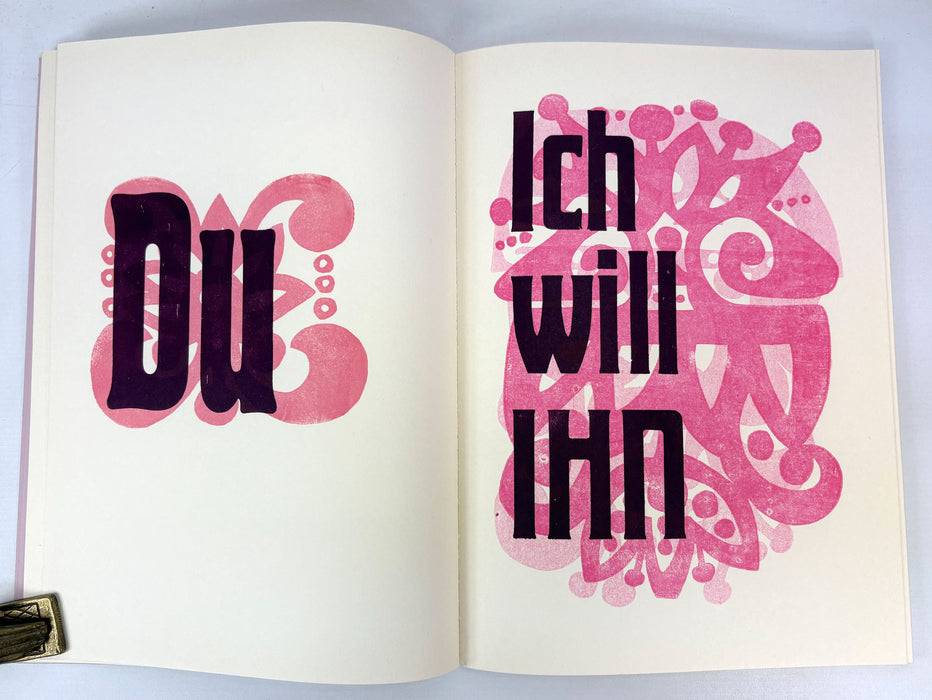 Ich Will Ihn, by Alexander Merz, Hertenstein-Presse 1988, Signed and numbered 21/50