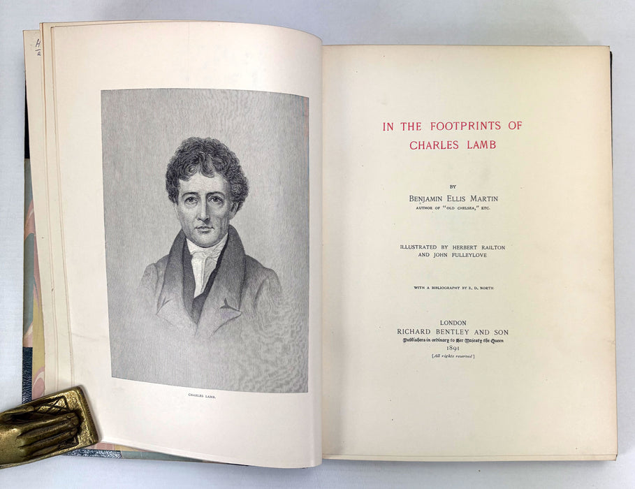 In the Footprints of Charles Lamb, by Benjamin Ellis Martin, Richard Bentley and Son, 1891