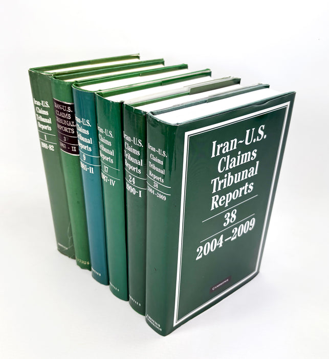 Iran-United States Claims Tribunal; Volumes 1-38 unbroken run, 1981-2009, Groitius Publications, Cambridge